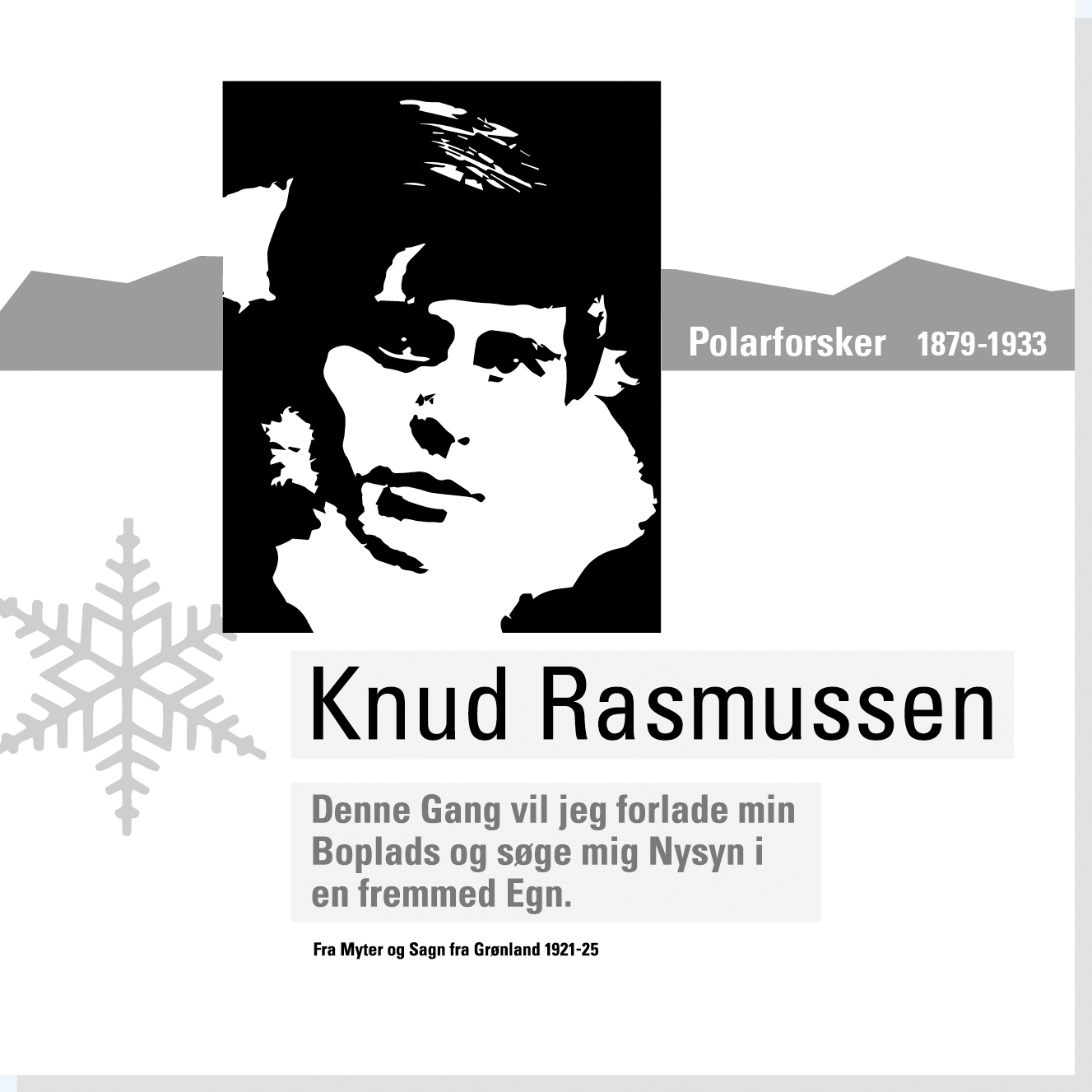 Knud Rasmussen er en af Rysensteens 22 udvalgte danske dannelsespersoner