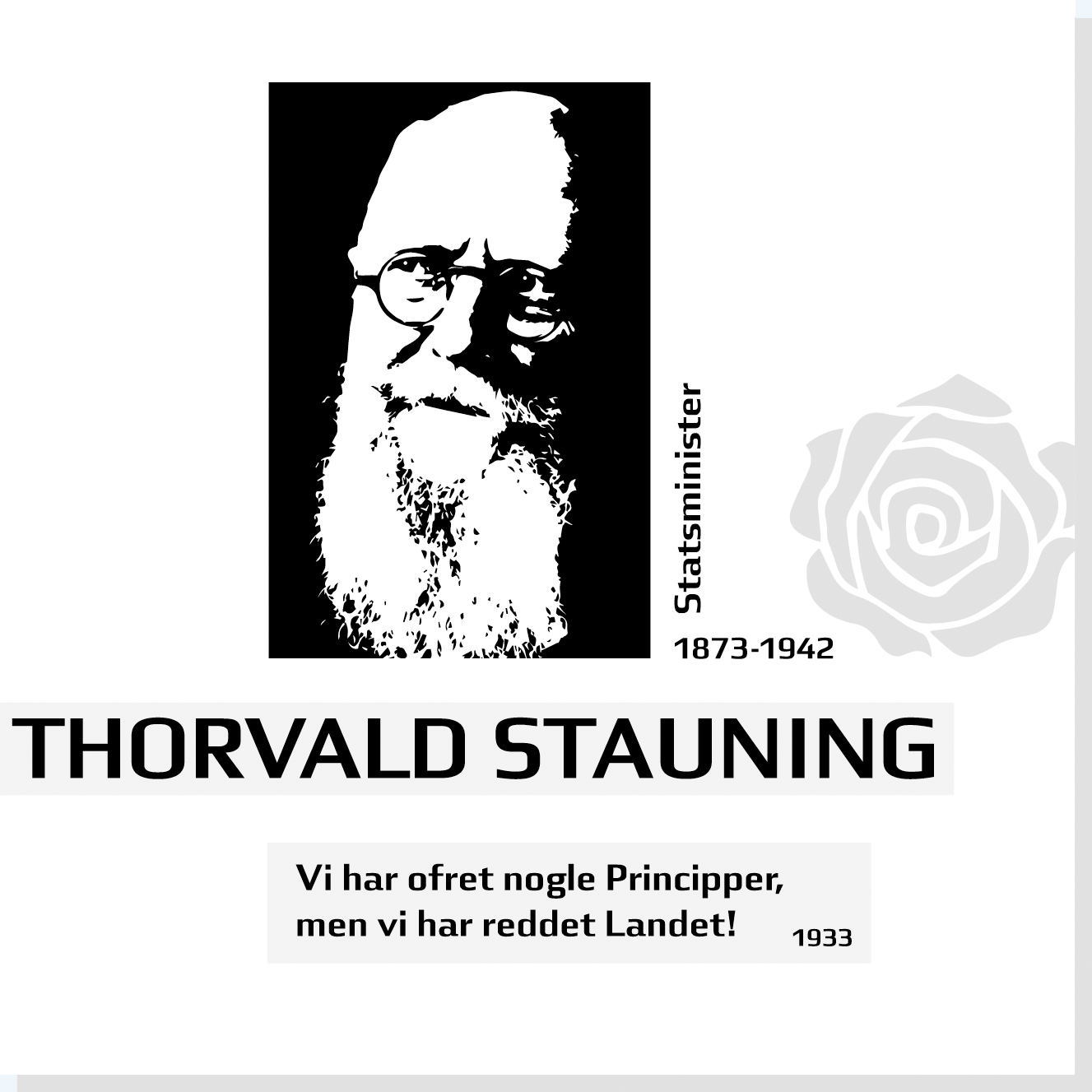 Thorvald Stauning er en af Rysensteens 22 udvalgte danske dannelsespersoner